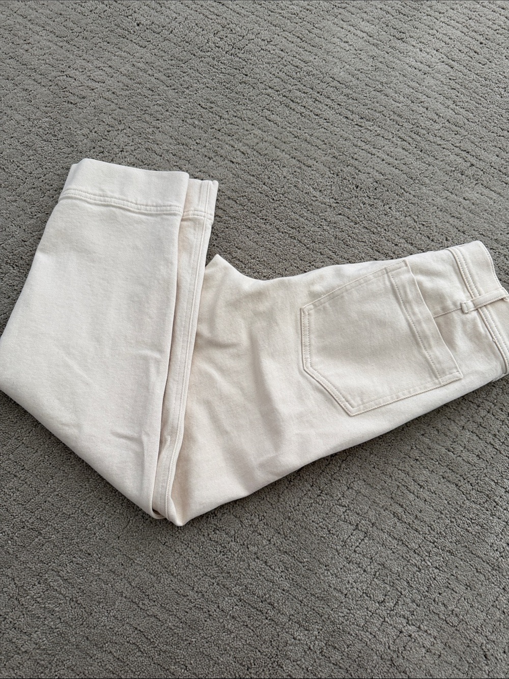 J. Crew High-Rise Straight-Leg Jeans in Off-White - Picture 2 of 4